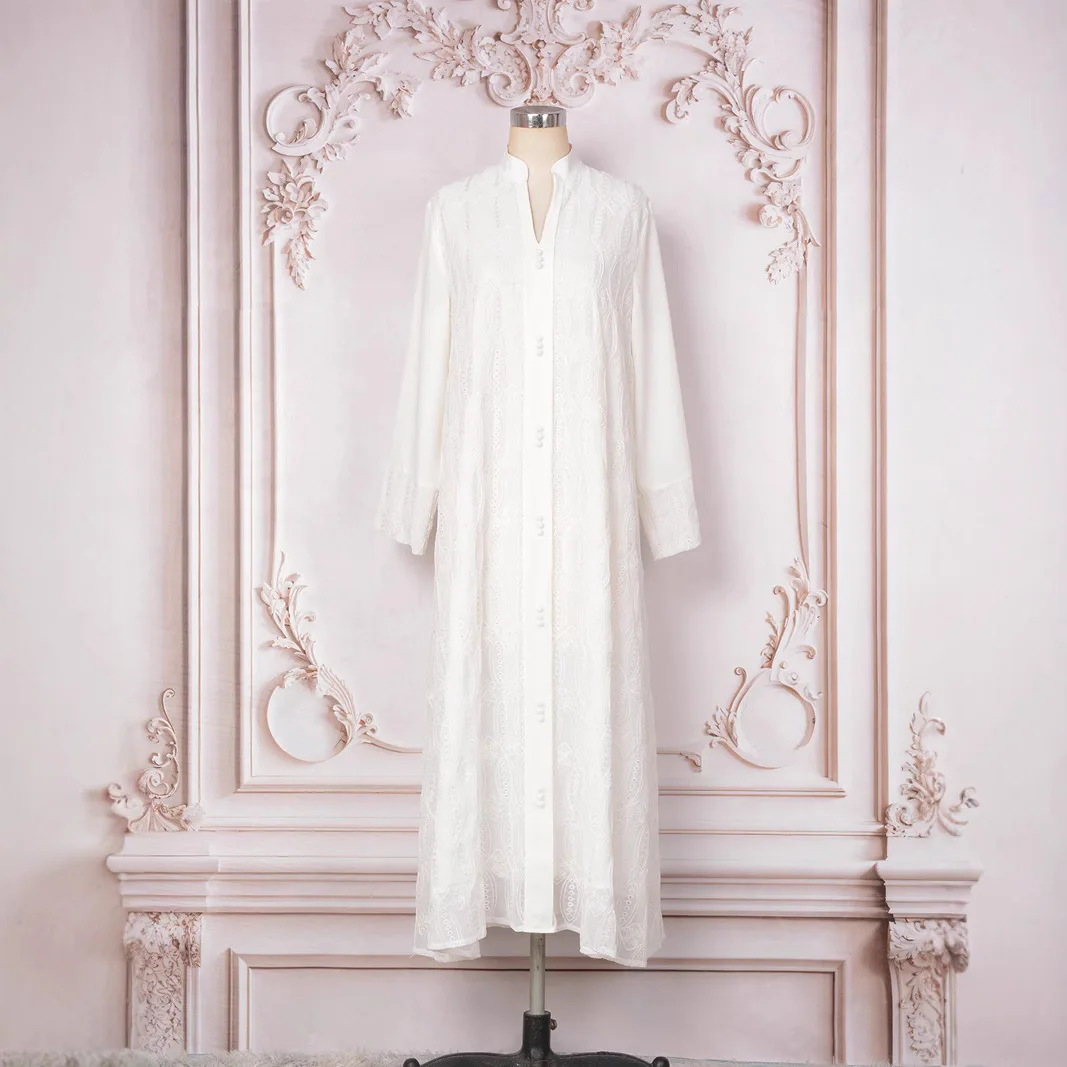 

Fashion Factory's New Women's Robe Embroidered Evening Dress Dubai Tourist Muslim Dress Abaya Ramadan Dubai Luxury Islam Elegant