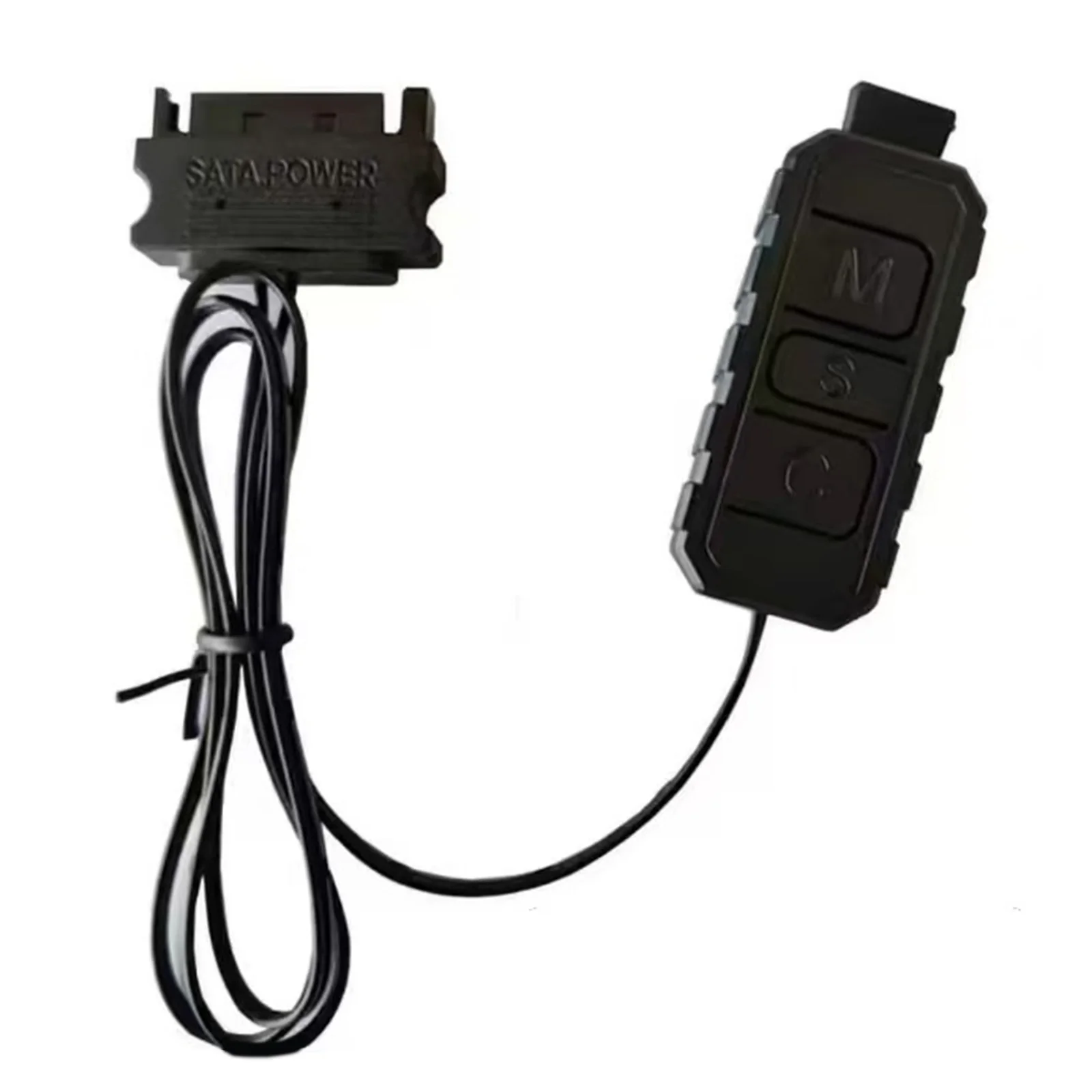 SATA Power RGB Fan Controller with Multiple Lighting Modes Mini Controllers HUB Adapter for PC Fan Cooling Fans Light Strip