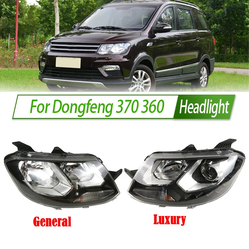 

Для Dongfeng 370 360 галогенная/светодиодная фара в сборе, OEM-стиль, передние дневные ходовые огни, замена Plug & Play