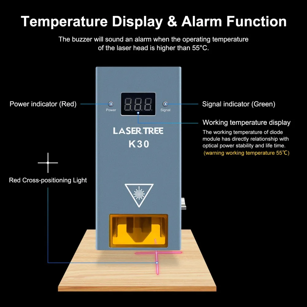 LASER TREE 150W 160W High Power Diode Laser Engraving Module With 33W Laser Cutting Head Accessory DIY Tool For CNC Engraver