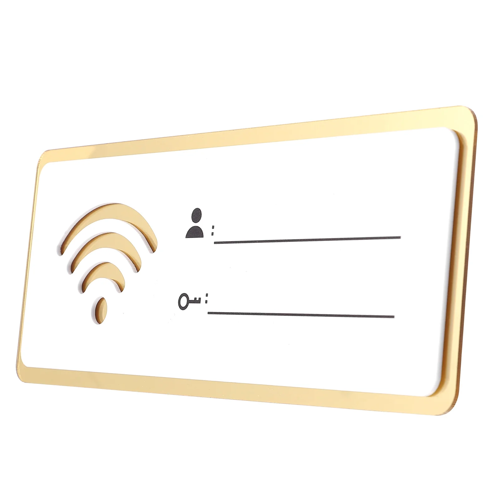 

Wifi Sign Stickers Password Wall Hanging Acrylic Signage Reminder Office Network Coverage