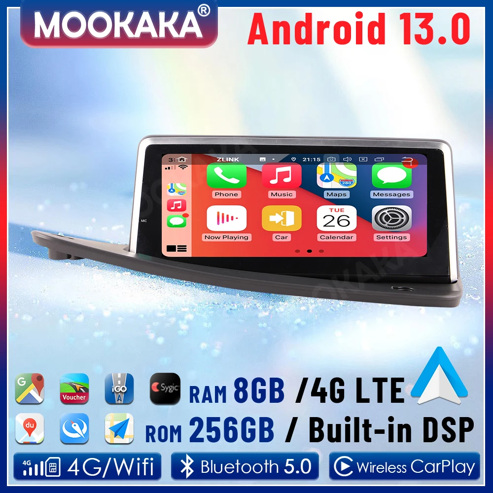 السيارات أندرويد 8G + 256GB لفولفو S80 2006-2010 سيارة Carplay راديو GPS الملاحة 9.66 "4G WIFI ستيرو مشغل وسائط متعددة رئيس وحدة