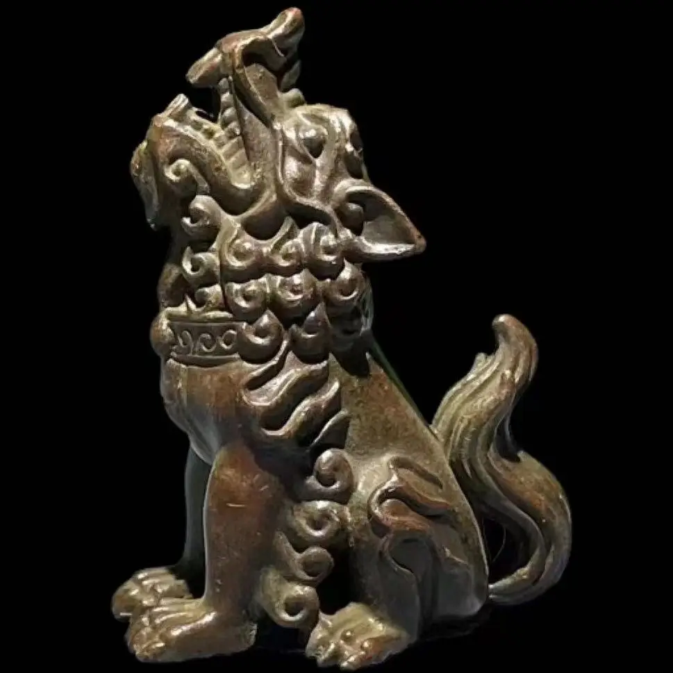 Retro Dragon body auspicious beast Ornament Decoration Tea Pet Figurines Desk Decor Accessories