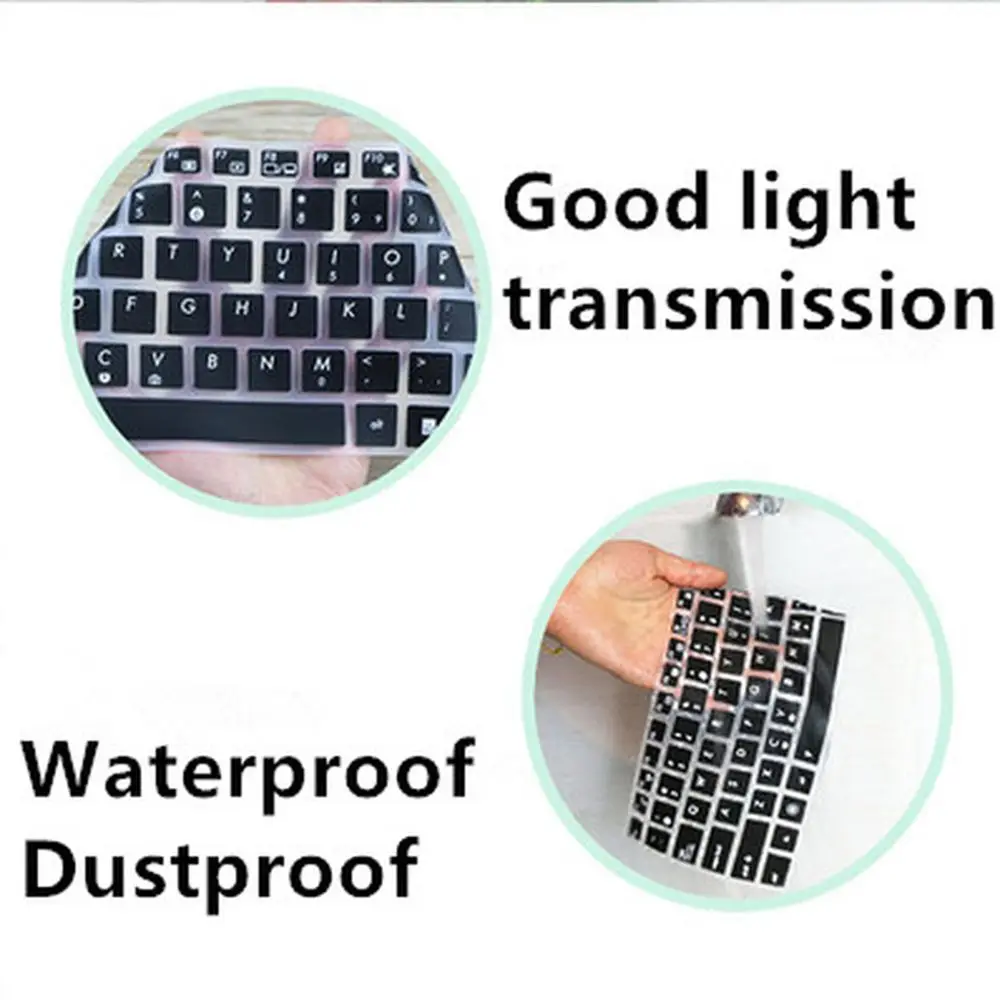 Soft HP Laptop 14 inches For Computer Waterproof Keyboard Covers Protective Film Keyboard Stickers Multicolor