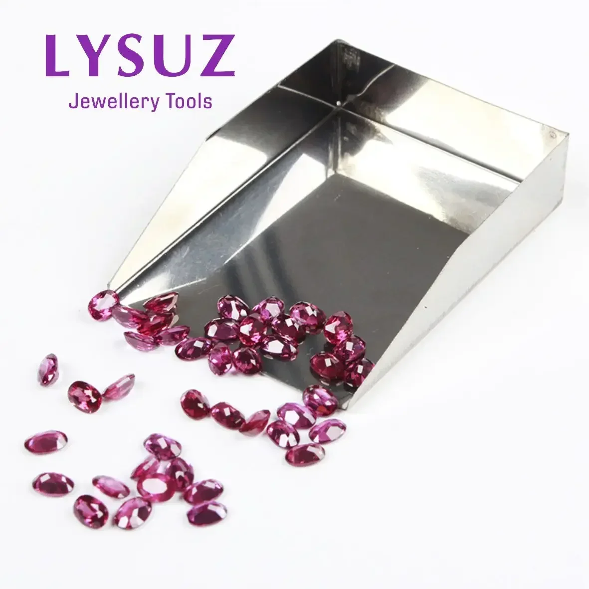 Gemstone Shovel Diamond Stainless Steel Scoop Beads Jewelry Storage Pick Up Tools Lysuz
