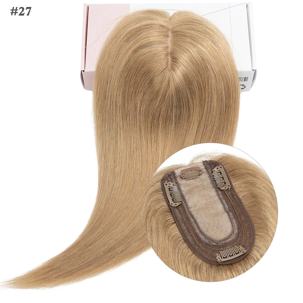 Sego 7x13cm Seiden basis Haar deckel für Frauen 100% Echthaar teile Perücken gerade Clips in Haar teilen hinzufügen Deckung volumen – Detail 22