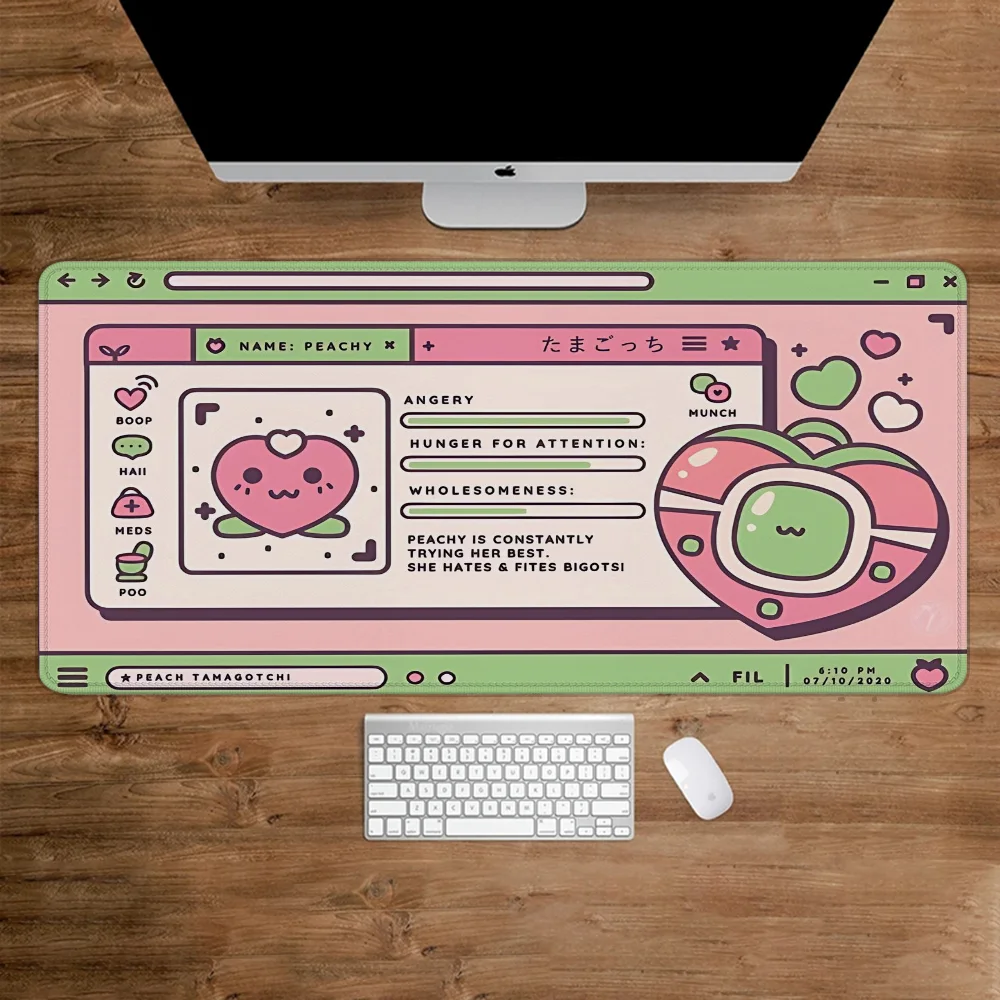 Kawaii Xxl Mouse Pad Gamer Over Edge อุปกรณ์เสริมเดสก์ท็อปยางลื่น Gaming โต๊ะ Mousepad สํานักงานพรมน่ารัก Mousepads