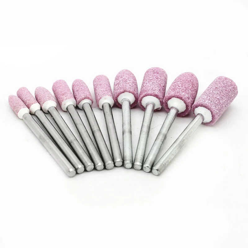 10PCS 1/8 "สีแดงขัดขัดหินโรตารี่เครื่องมือบดล้อใหม่ Drop Shipping