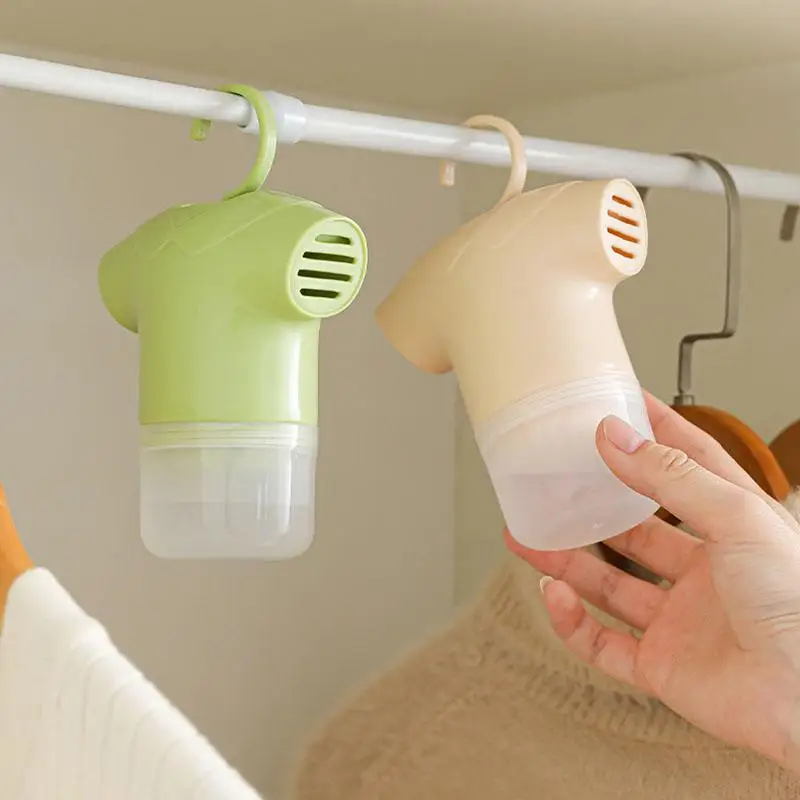 قابلة لإعادة الاستخدام خزانة الملابس صندوق إزالة الرطوبة مكافحة العفن مقاوم للرطوبة مزيل الرطوبة حزم معلقة مع مجمع المياه وخطاف #3