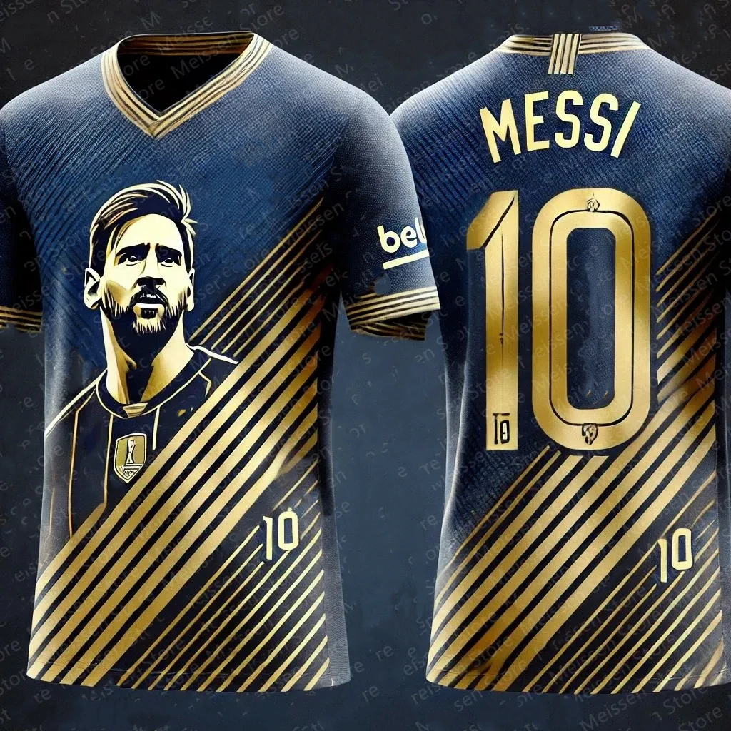 2025 Summer New Men's Football Jerseys Special Edition  AI Messi 10 Football Jersey Outdoor Casual Sports Shirts Trainning Unifo