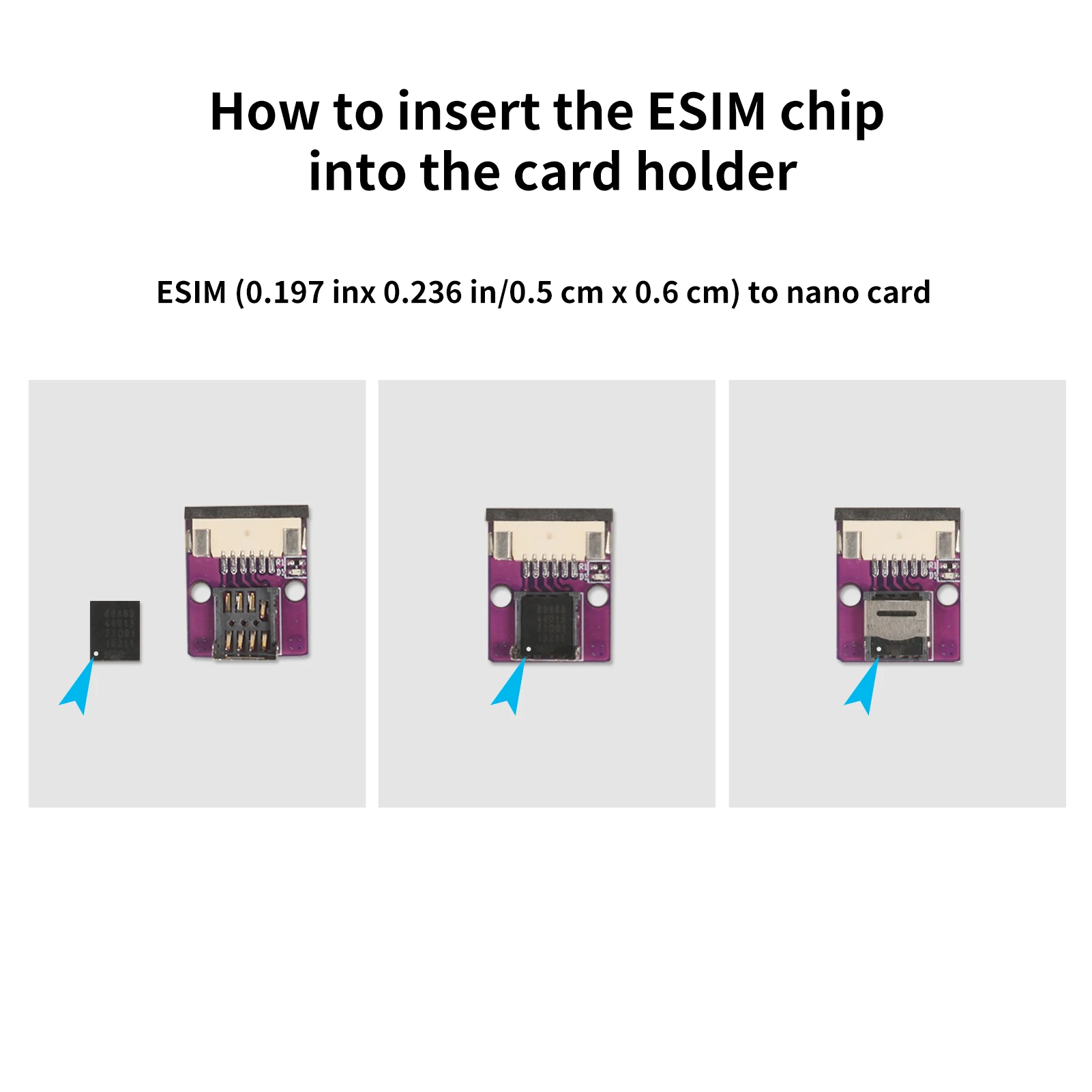 ESIM to Nano SIM Expansion Cable ESIM Card Adapter Conversion Board ESIM Lab Test ESIM Conversion Card Holder No Soldering Requi