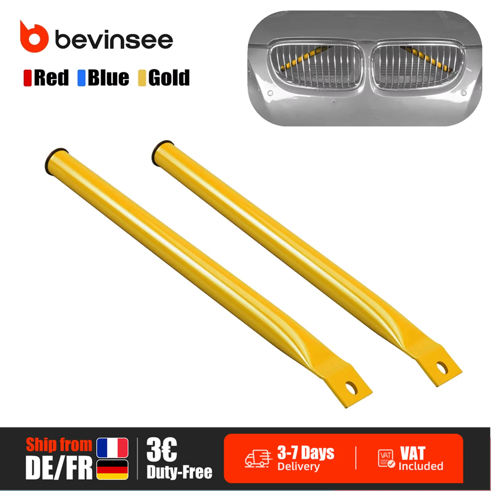(Disponibilità UE) Supporto a V per griglia anteriore in acciaio per BMW Serie 3 E90/E91/E92/E93 2006-2013