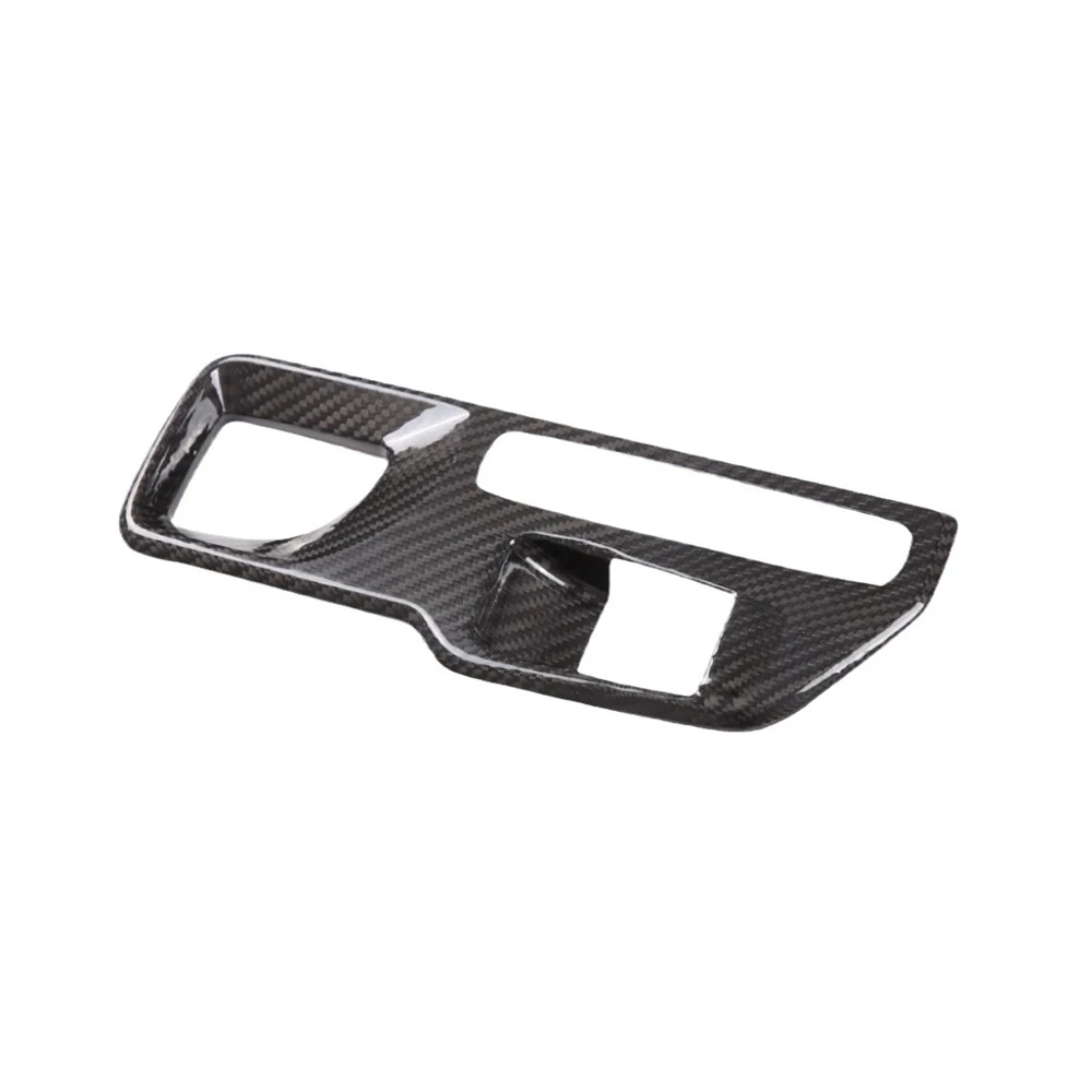 LHD Real Dry Carbon Fiber Interior Gear Shift Lever Knob Base Frame Cover Trim Race Decoration For Toyota Supra A90 A91 2019-22