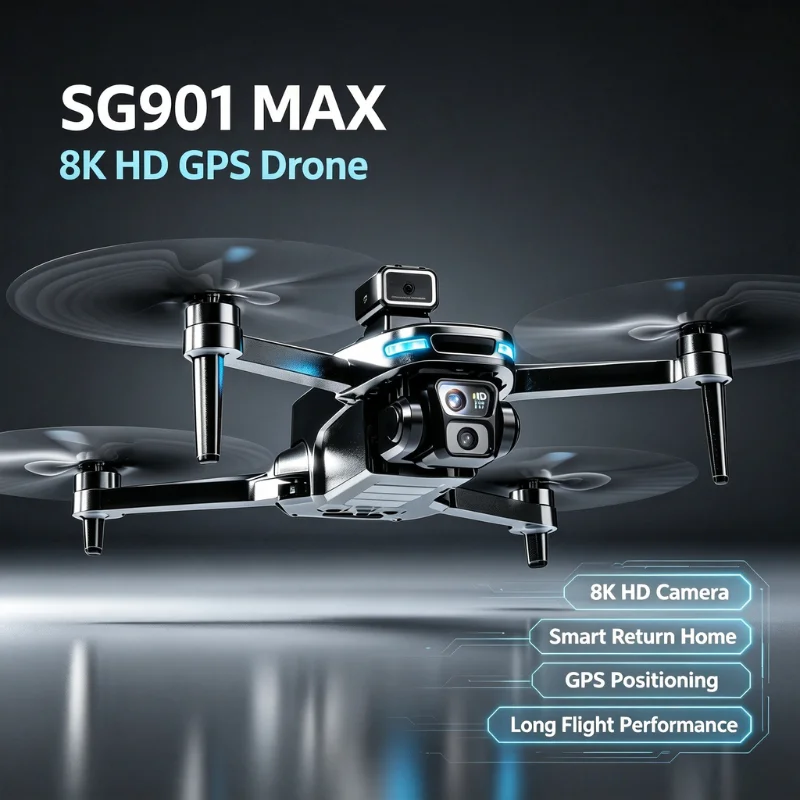ZLL SG901 MAX GPS Drone Professional 8K Aerial HD Avoiding Obstacle with Larger Screen Remote Control Folding Brushless Drone