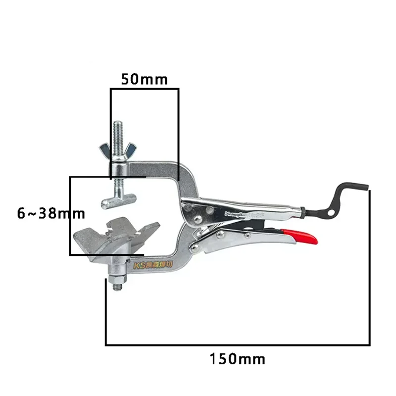 Multi-function Powerful pliers welding Pipe clamp pliers Welding tools Clamping tool for round tube butt welding