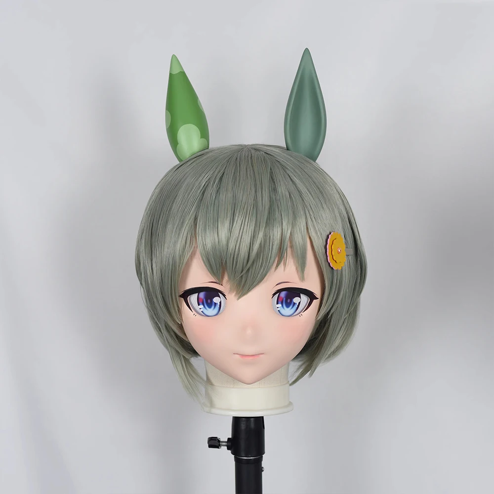 

(MEO375) Customize Handmade Full Head Lockable Crossdress Male to Female Japanese Cartoon Anime Game Character Kigurumi Mask