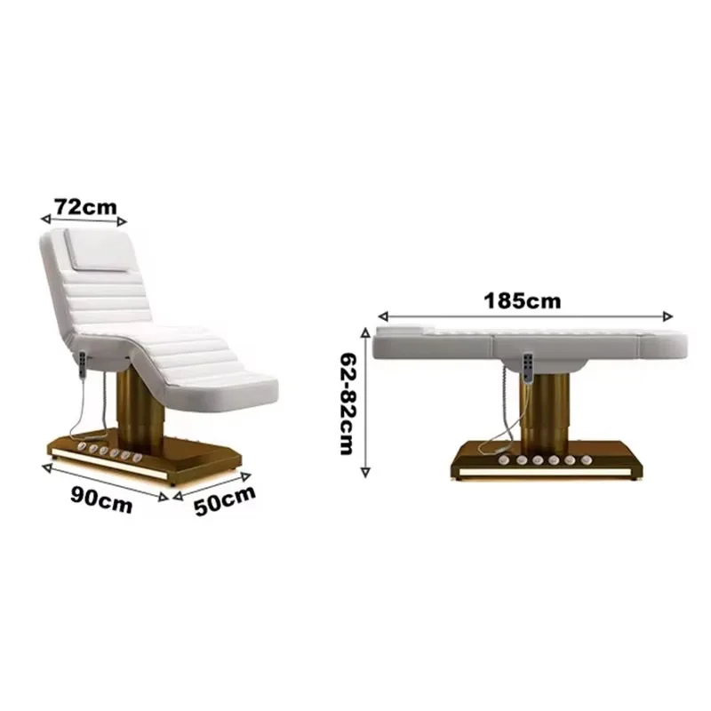 Pink Color Massage Table Salon Bed Spa New Design With Foot Control Beauty Shops Electric Massage Facial Bed