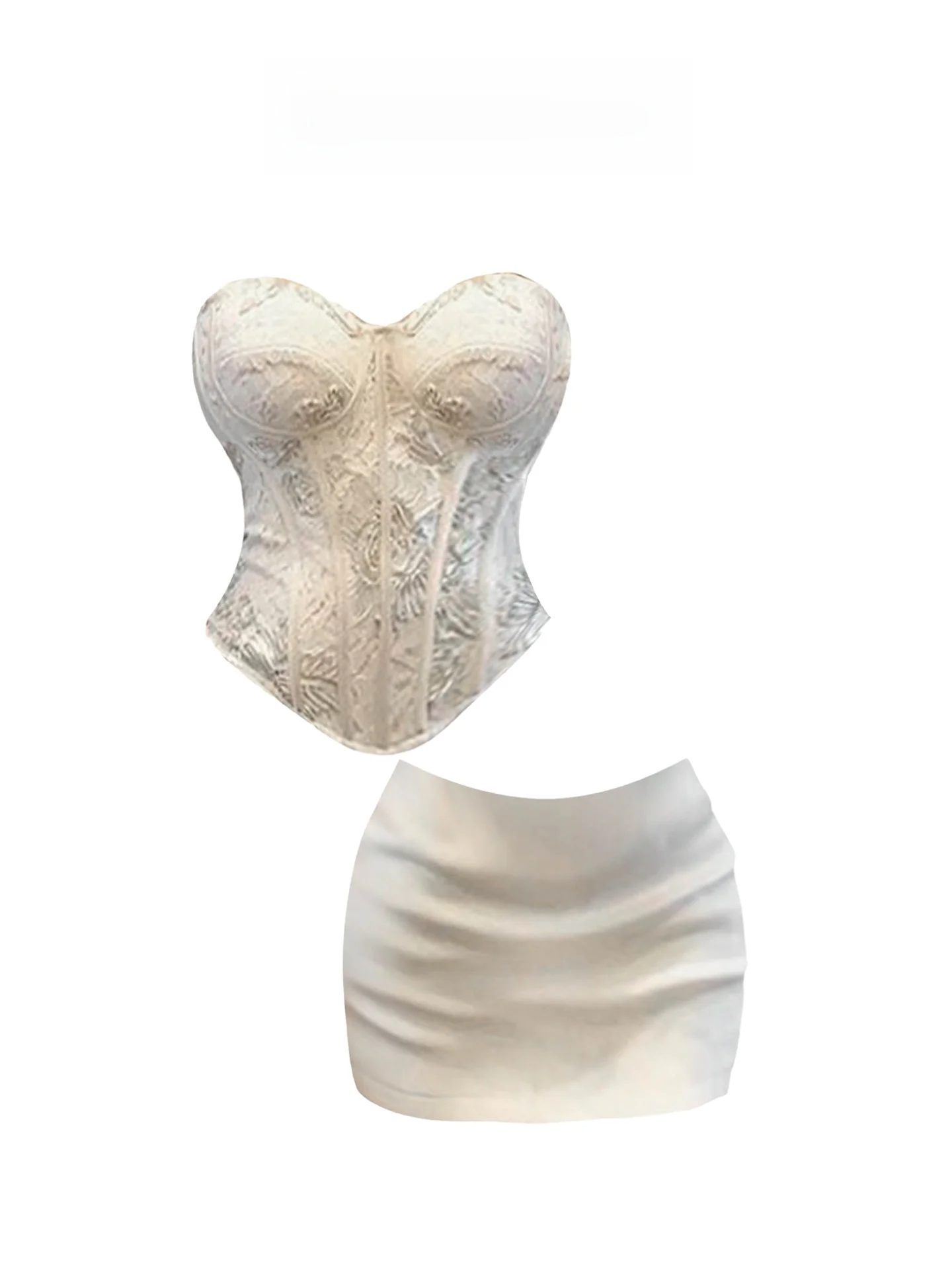 

Heza Spicy Girl Heavy Work Fibone Комплект из топа и юбки Женская летняя облегающая юбка ter Ne ort Faionable Outfit