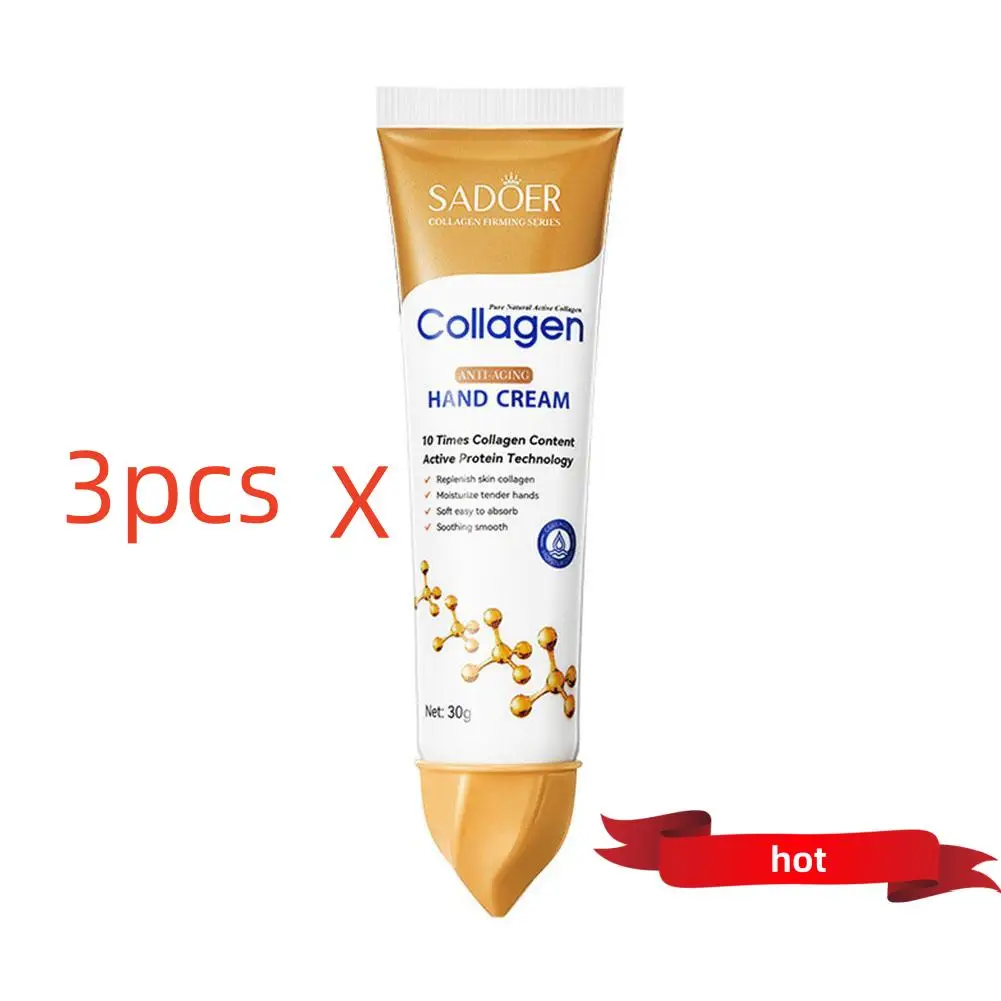 

3PCS Hand Cream For Collagen Essence Anti-Aging Anti-crack Repair Moisturizing Anti-wrinkle Nourish Exfoliating Skin care