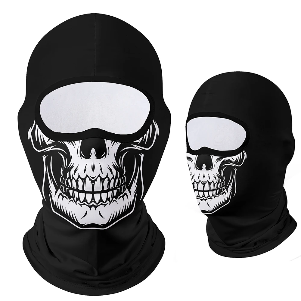 Balaclava Face Mask Moto Clown Ghost Skull Mask Breathable Windproof UV Sun Dust Protective Full Face Cover For Summer Sprin