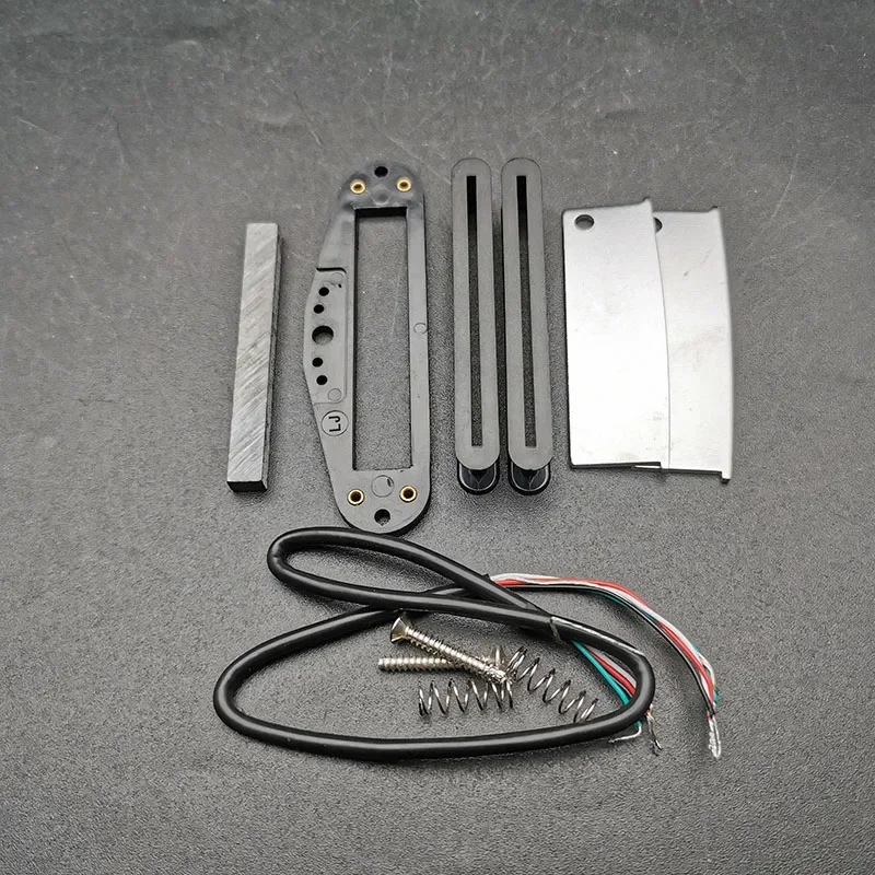 

Electric Pickup DIY Kits- Mini Humbucker Double Coil Pickup Bobbin/Ceramic Bar/Cable/Blade/Baseplate Pieces Pickup Kits