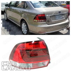 Taillight For VW Polo Vento Sedan 2016 2017 2018 2019 car-styling Rear Light Tail Lamp Turn Light Without Bulbs 6RU945096L