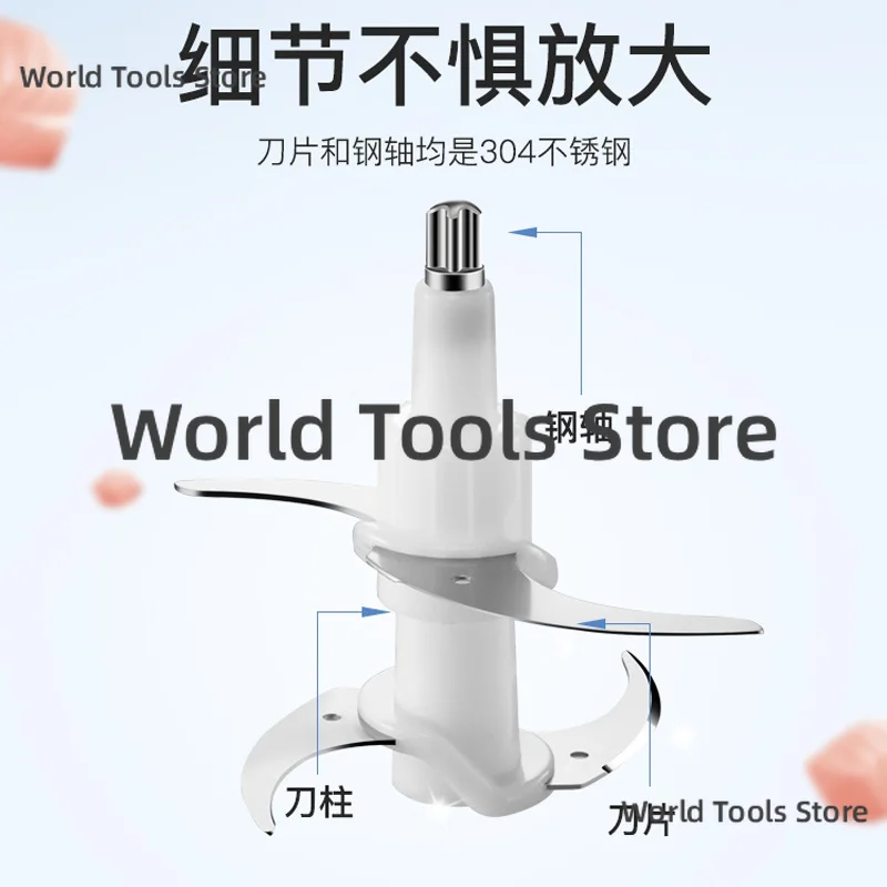 Universal Stainless Steel Blade Holder &Replacement Blades Durable Kitchen Parts For Food Processor And Meat Grinder Maintenance