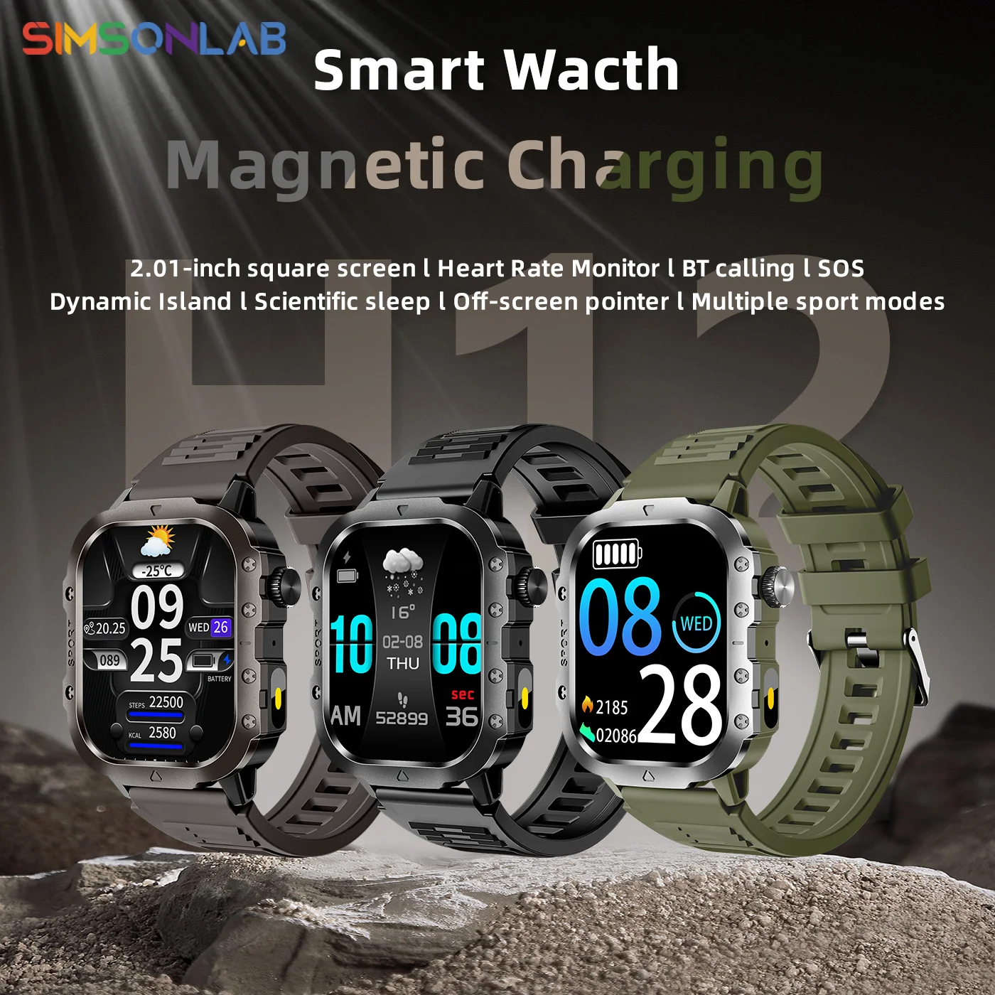 

Новые умные часы с HD-экраном, мониторинг сна и сердечного ритма, голосовой помощник, BT Call, водонепроницаемые умные часы для занятий спортом на открытом воздухе для мужчин и женщин