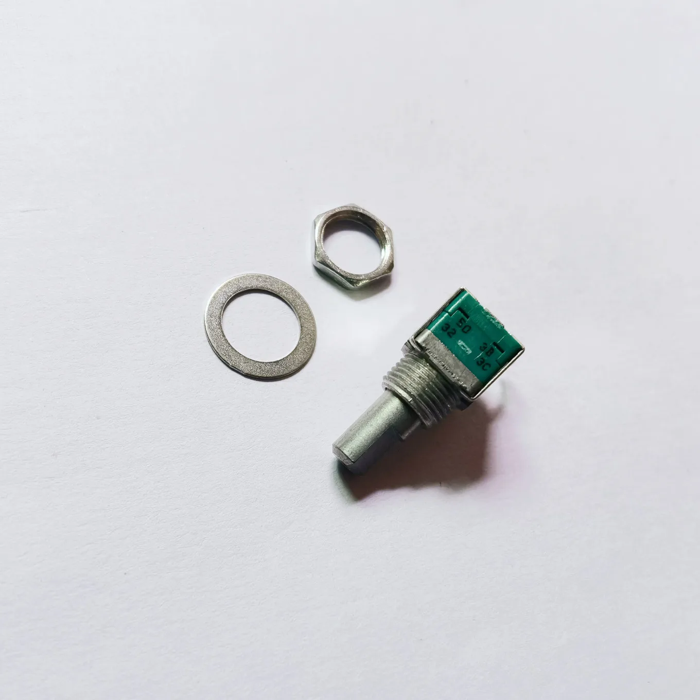 Original New 100% 09 Type horizontal double potentiometer B50K handle length 15MMF RK09L1220C1L (SWITCH)