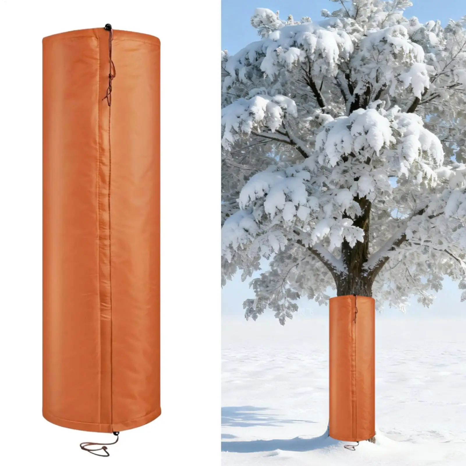 

Зимняя защита от замерзания деревьев, защита для корней дерева со шнурком, крышка для замораживания корней растений на открытом воздухе для зимнего пейзажа, сада