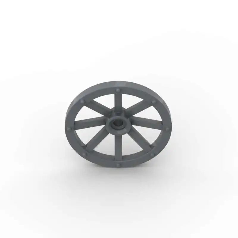 MOC 10PCS 4489 Wheel Wagon Large 33mm Building Blocks Notched For Holder Pin Bricks Particle DIY Toy For Children Birthday Gift