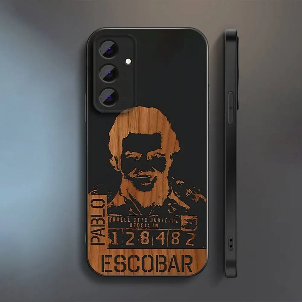 حافظة هاتف Plata O Plomo Narcos Pablo Escobar لهاتف سامسونج S 25,24,23,22,30,21,10,9,Ultra,Plus,Lite,FE,4,5G حافظة سوداء ناعمة