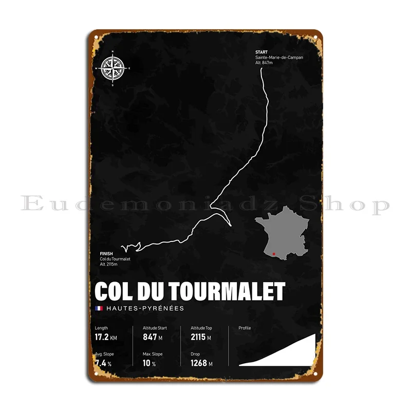 

Col Du Tourmalet Eastside Metal Sign Living Room Garage Cinema Customize Classic Tin Sign Poster