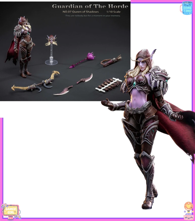 

Grey Knight 1/10 Scale Collectibles Figure Orc Guardian of The Horde No.O7 Queen of Shadows 8Inch Women Soldier Anime Series