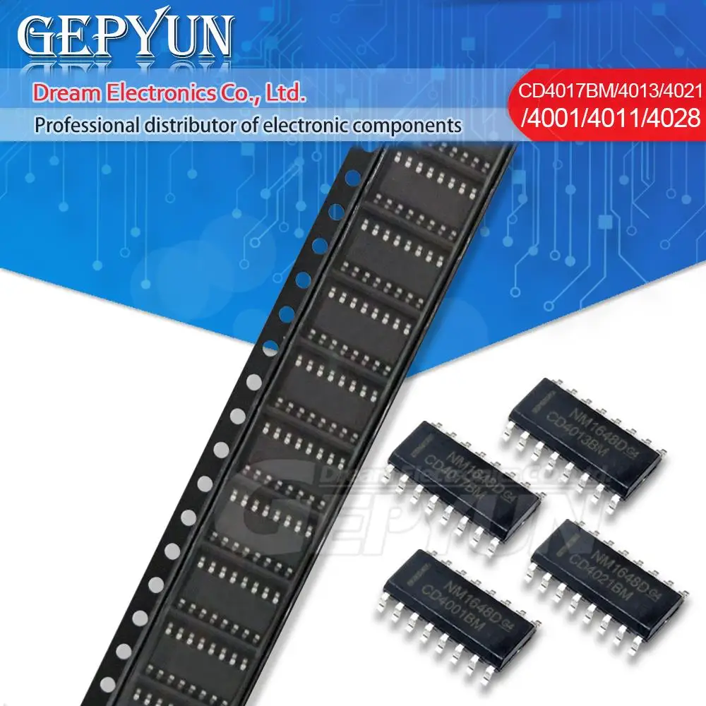 10PCS CD4017BM SOP16 CD4017 SOP HEF4017BT CD4001BM CD4011BM CD4013BM CD4021BM CD4028BM CD4046BM CD4049UBM CD4001 CD4011 CD4013