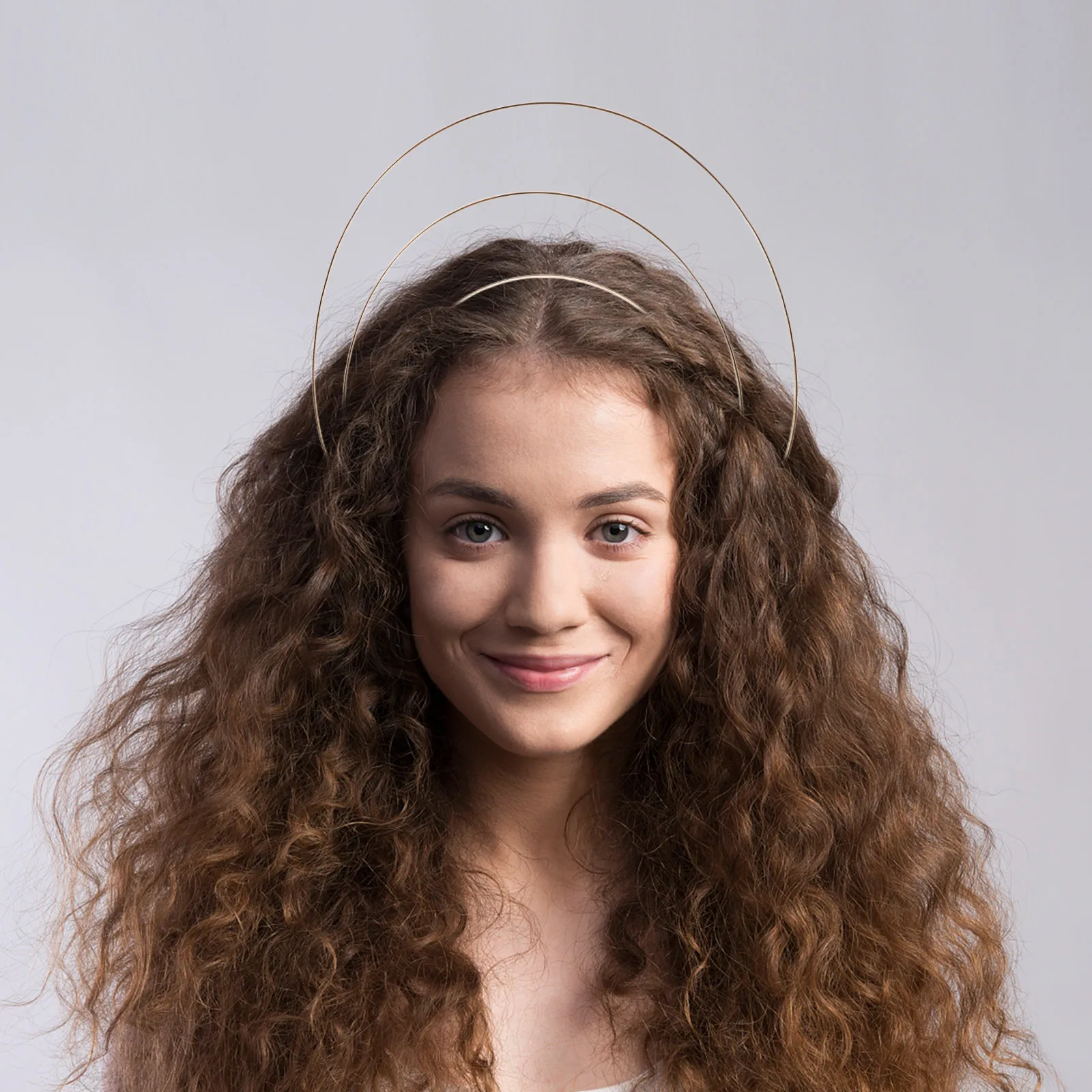 

2 Pcs Virgin Headband Headdress Crown Hair Hoops Headbands Headpieces Goddess Diy Craft