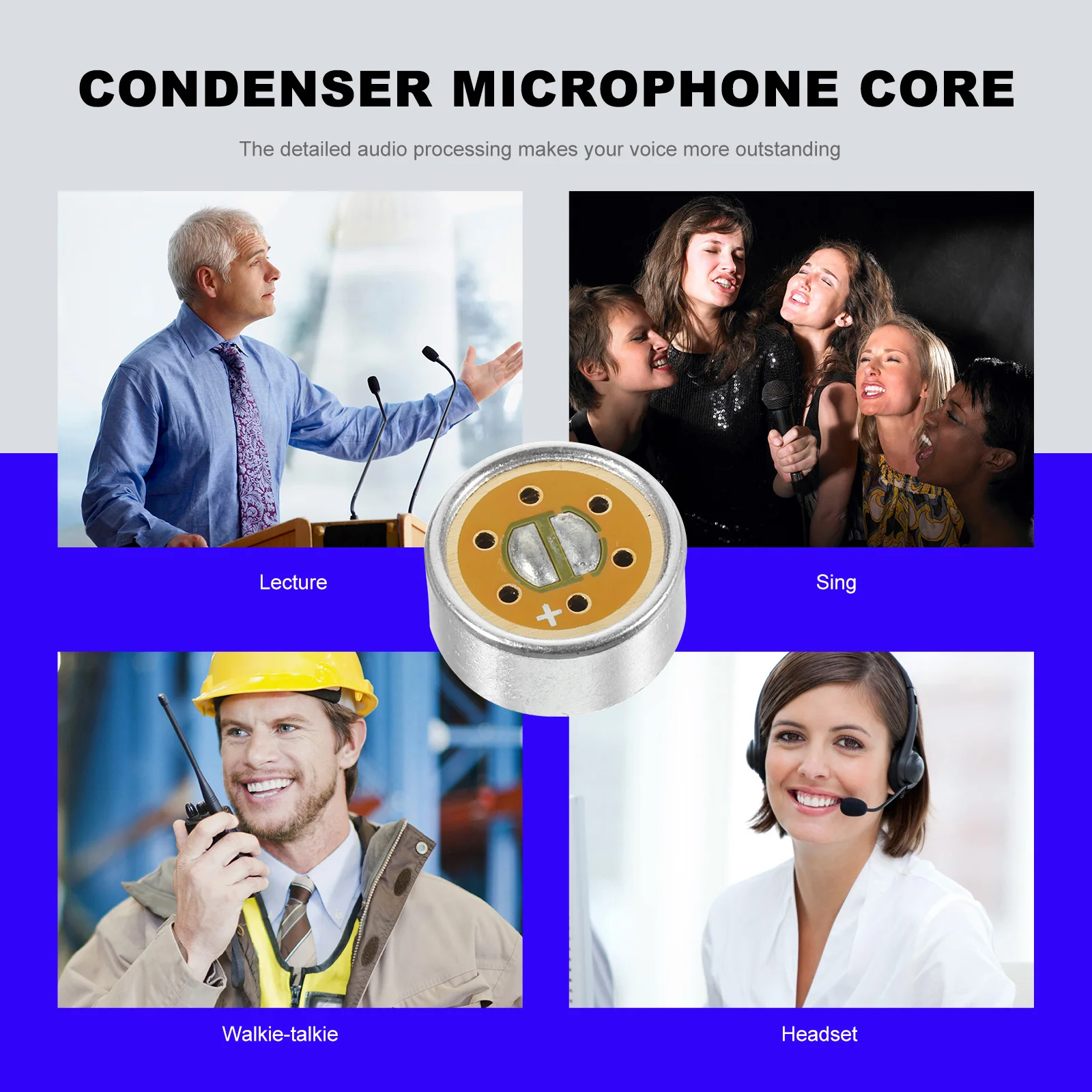 

Aluminum Alloy FR4 Core Condenser Microphone Handheld Gooseneck High Quality Intelligent Noise Reduction Live Recording