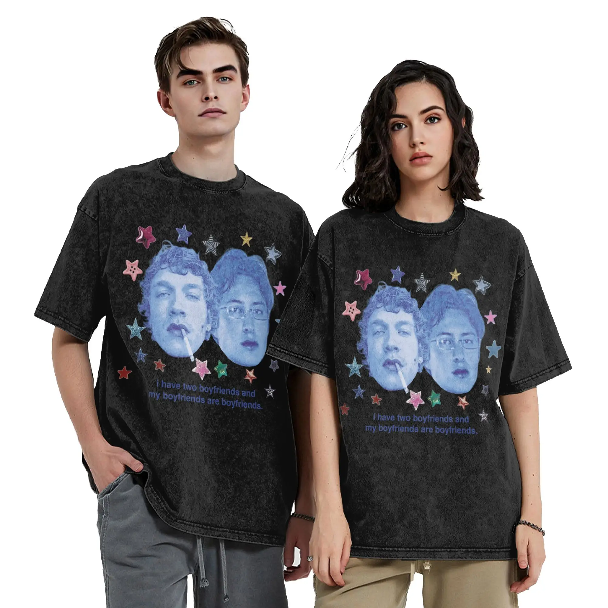 Heated Rivalry I have two boyfriends Ilya Rozanov Shane Hollander T Shirts Washed T-Shirts Vintage for Men Women Streetwear Tees