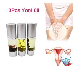 3PCS Feminine Hygiene Moisturise Vagina Rejuvenation Tightening Detox For Lady Remove Odor Yoni  Oil