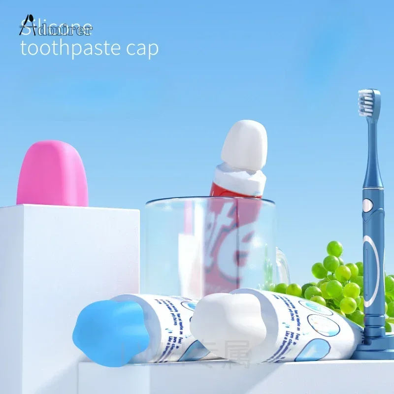 Silicone Toothpaste Caps Self-Closing Toothpaste Squeezer Toothpaste Pump Dispenser Tooth Paste Saver Bathroom Supplies