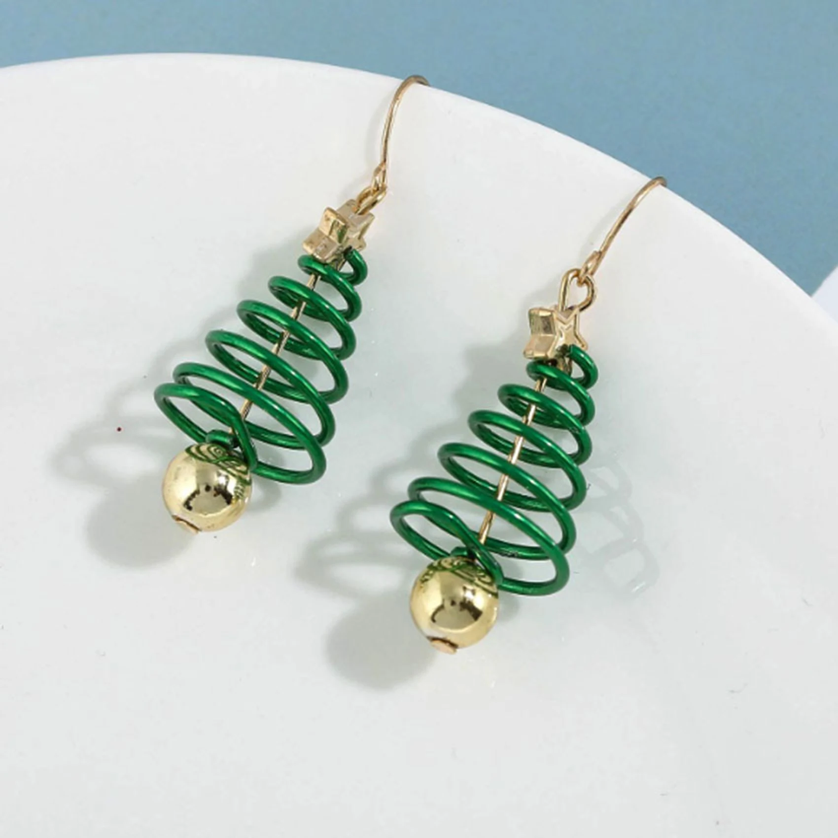 1 Pair Christmas Dangle Earrings Christmas Earrings Christmas Tree Earrings for Women Girls Xmas Part Gift