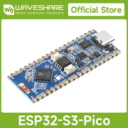 Waveshare ESP32-S3 Pico Dual-Core Processor With Frequency Up To 240 MHz,ESP32-S3 Microcontroller2.4 GHz Wi-Fi Development Board