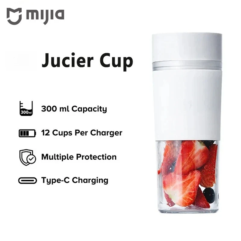 

Mijia Portable Juicer Cup Rechargeable Fruit Blender Mini Juicing Cup Kitchen Food Processor Maker Juice Extractor Home Tool New