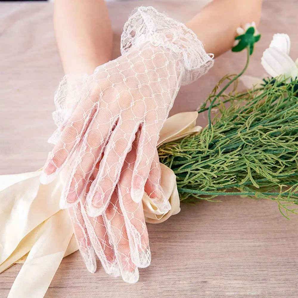 Accessories Party Dress Clothing Accessories Wedding Bridal Gloves Bridal Gown Mittens Lace Gloves Cycling Driving Mittens