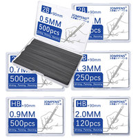 Large Capacity Black Replaceable Pencil Lead 0.5 0.7 0.9 1.3 2.0mm HB 2B 90mm Mechanical Pencil Refills Drawing Writing Tools