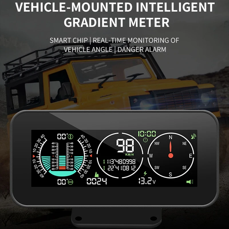 

For All M60 Cars GPS HUD Head-Up Display Speedometer Slope Digital Tilt Meter Temperature Meter Automotive Intelligent System