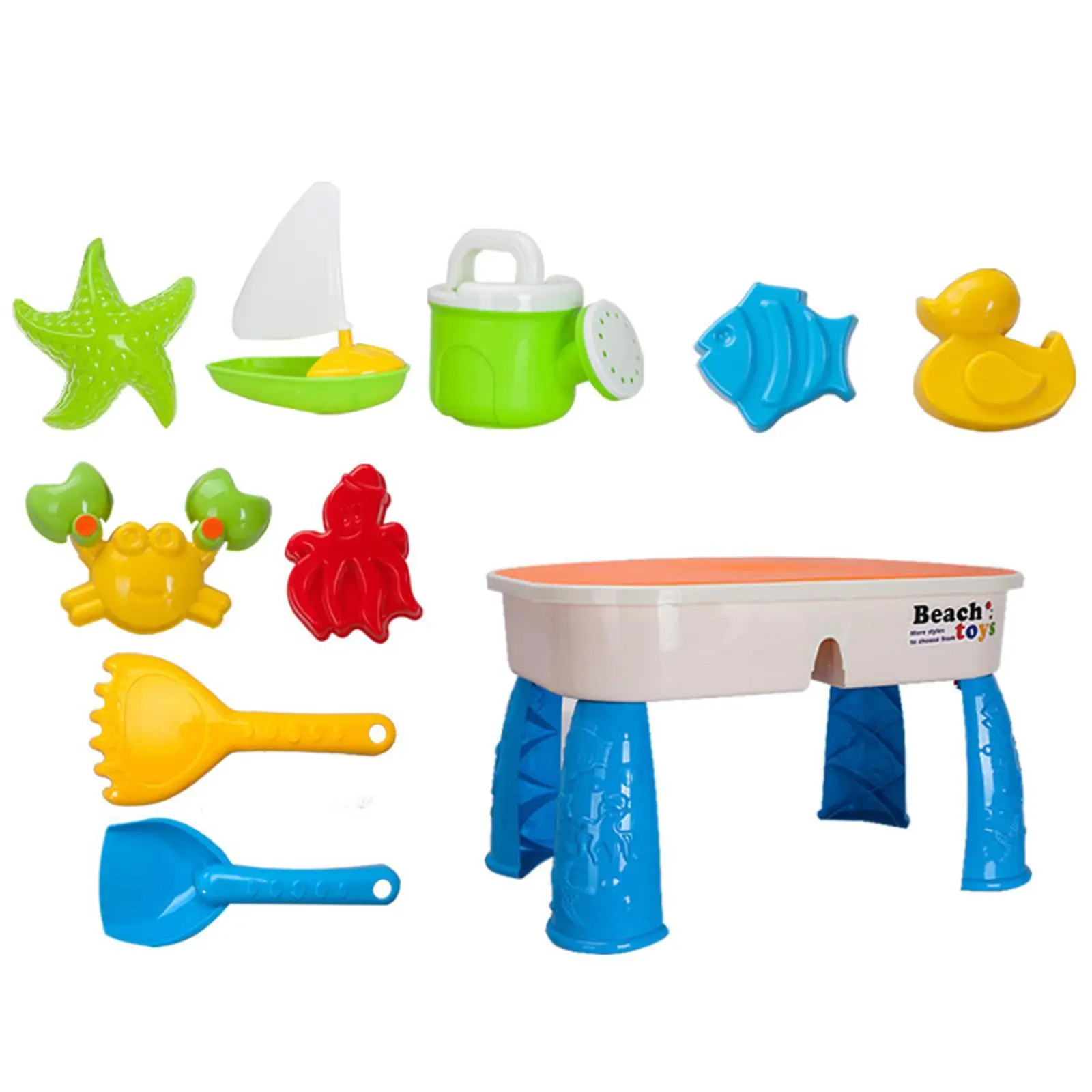 Kids Sand Water Table Beach Toys Portable Sand Garden Sandpit Toys Sensory Play