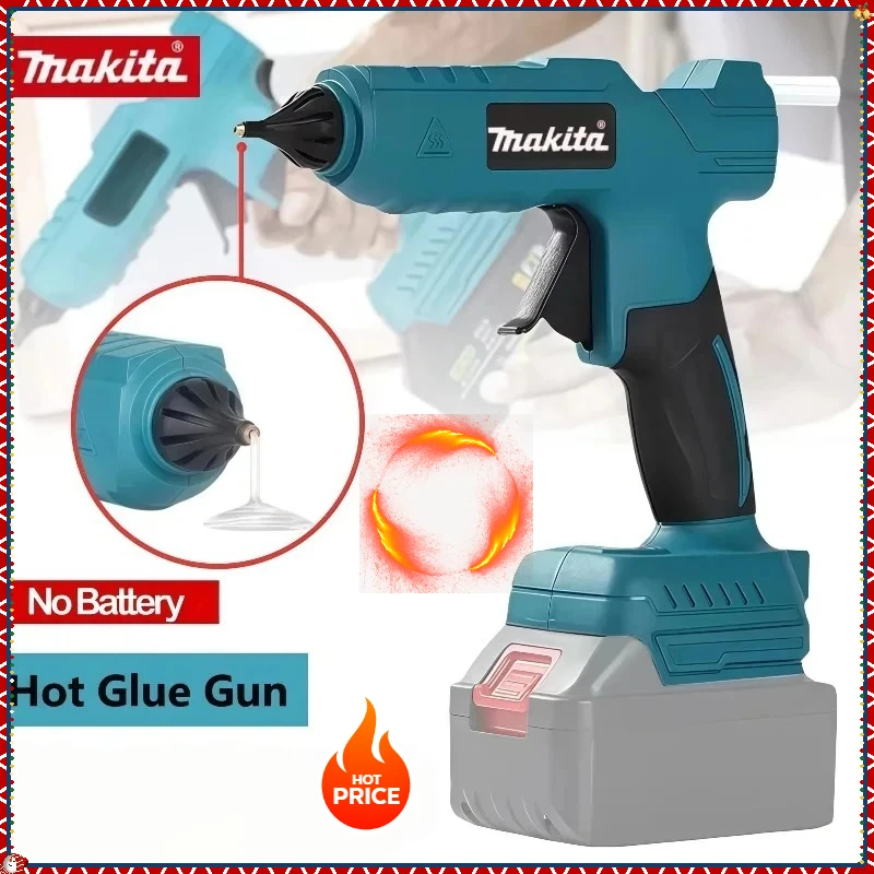 마키타 무선 전동 핫 글루 건 수리 DIY 도구 핫 멜트 용접기 핫 에어 건 안티 스칼드 노즐 마키타 배터리용
