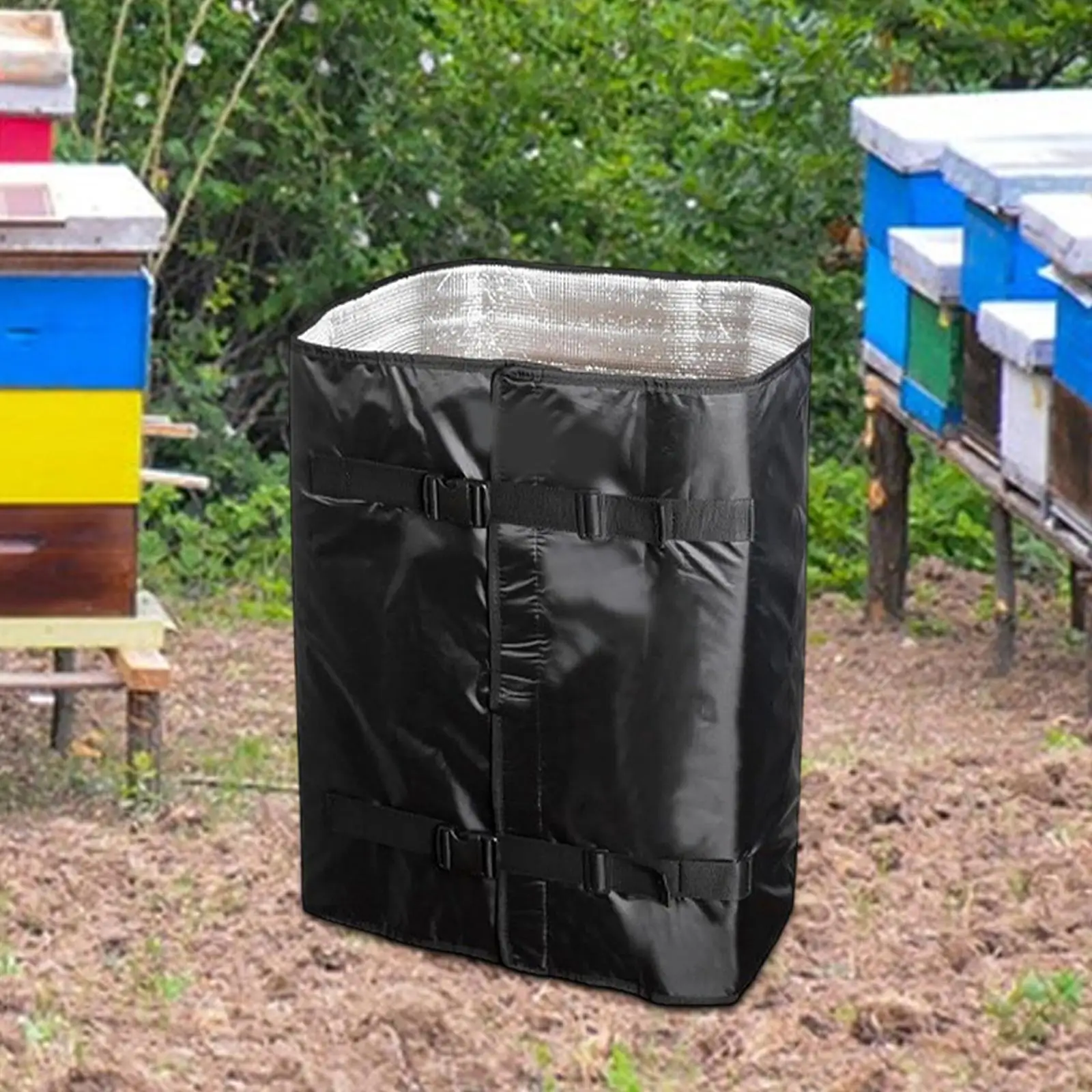 Cubierta aislada para colmena, cajas de colmena ajustables exteriores, envoltura para colmena de abejas de invierno