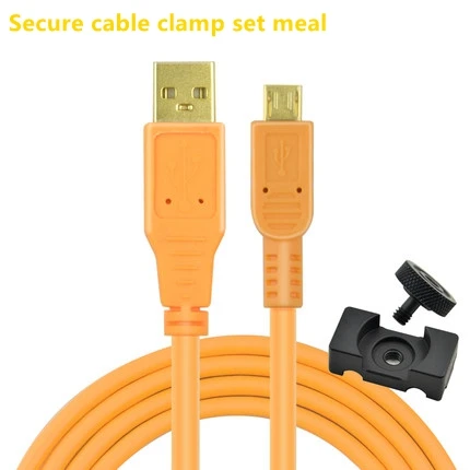 Cable naranja USB 2,0 a Micro USB de 5 pines, Cable de cámara en línea de alta calidad A7S2 A7S A7R a7M, SLR en miniatura, 3M/5M/8M